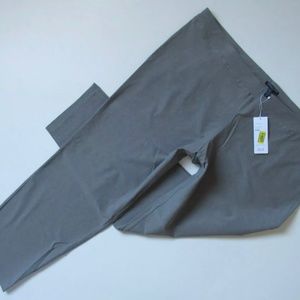 NWT Eileen Fisher Washable Stretch Crepe in Smoke Slim Ankle Pull-on Pants 3X